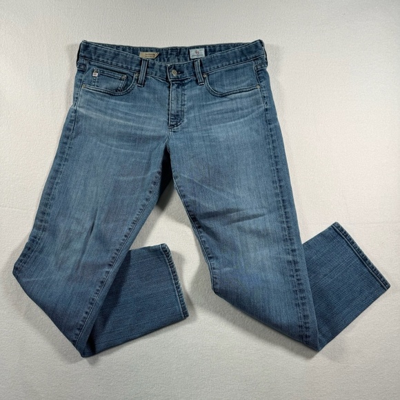 Adriano Goldschmied The Piper Crop Jeans Womens Size 31 Medium Blue Mid Rise - Picture 1 of 14